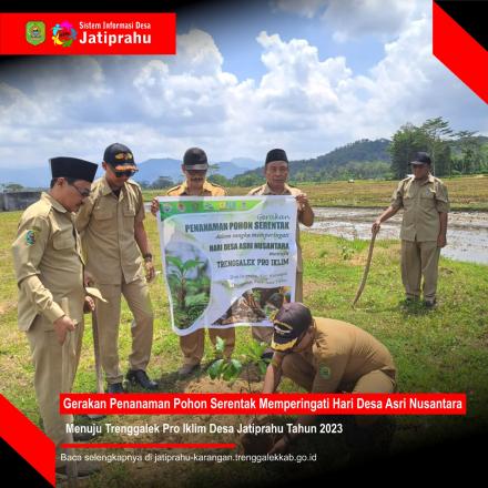 GERAKAN PENANAMAN SERENTAK MENUJU TRENGGALEK PRO IKLIM TAHUN 2023 DESA JATIPRAHU